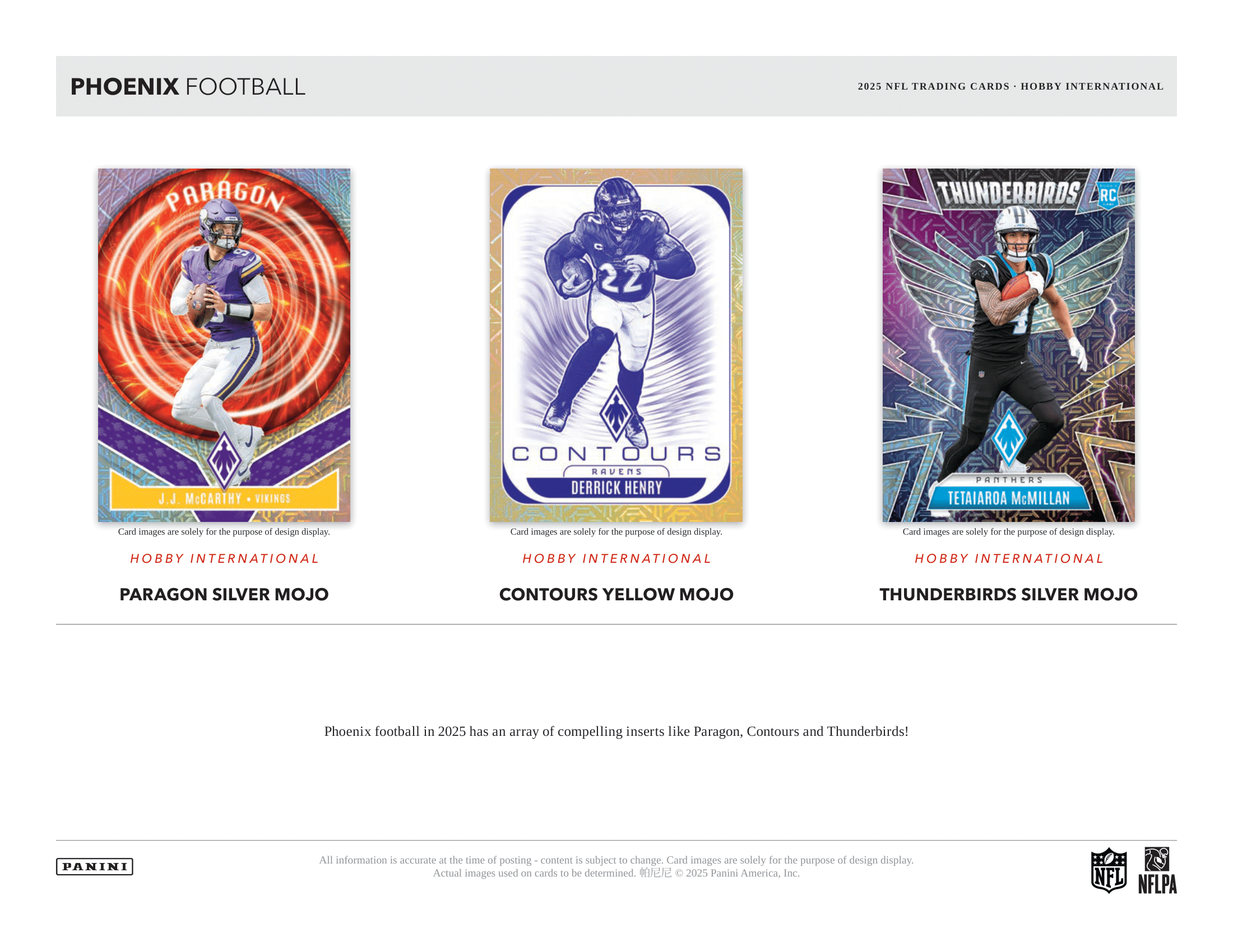 Panini - 2025 Phoenix American Football (NFL) - International Mega Box