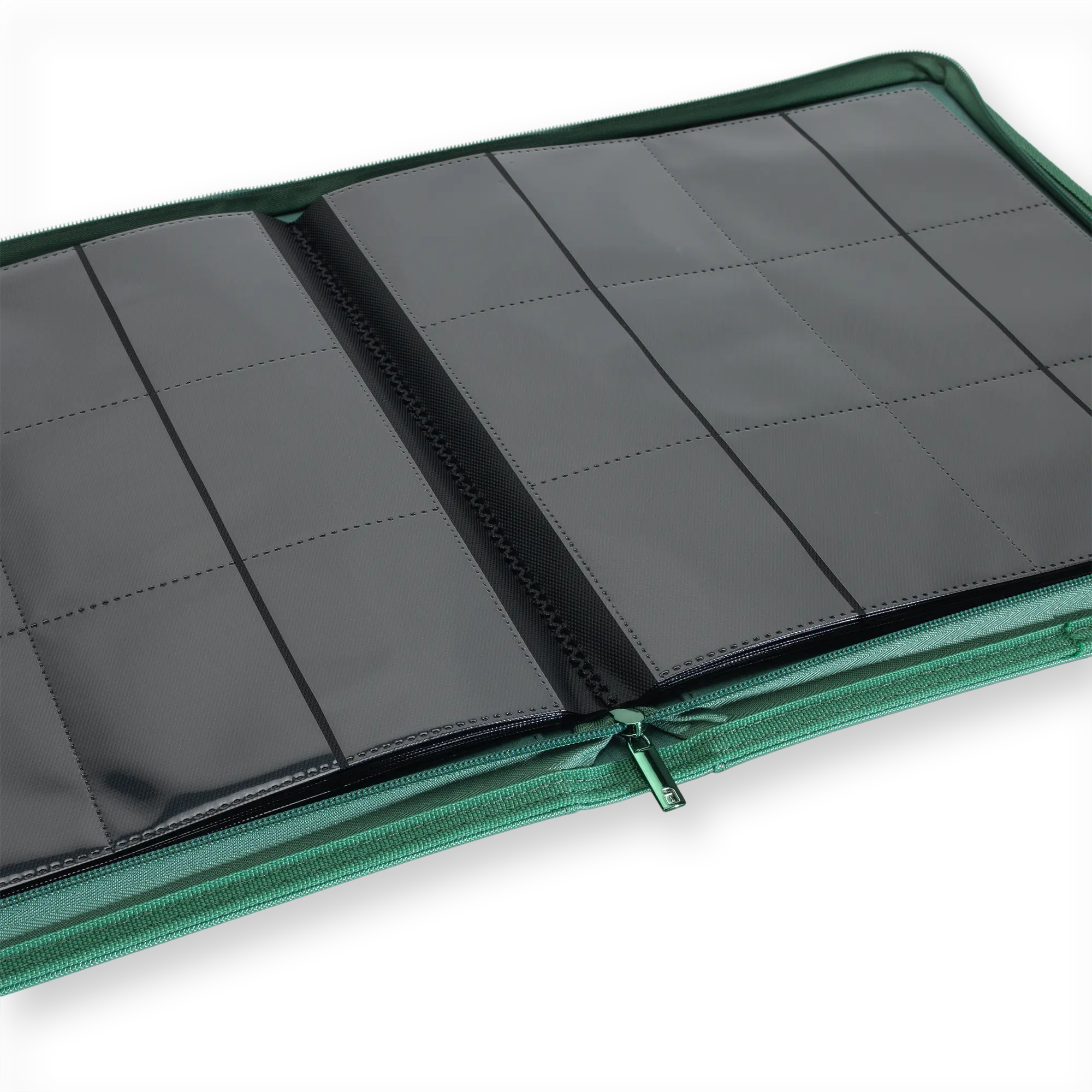 Vault X - 12-Pocket Exo-Tec® Zip Binder - Metallic Green