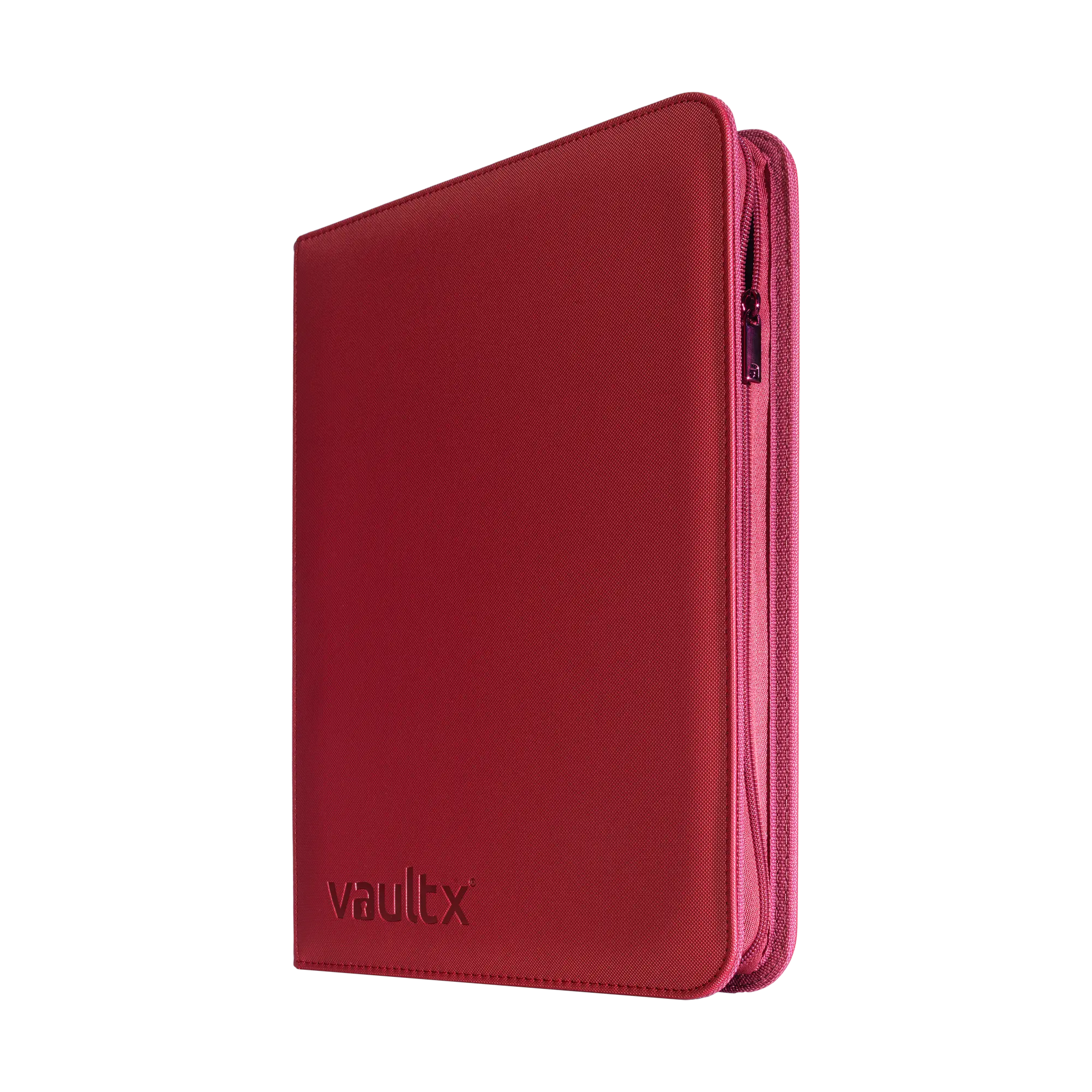 Vault X - 9-Pocket Exo-Tec® Zip Binder - Metallic Red