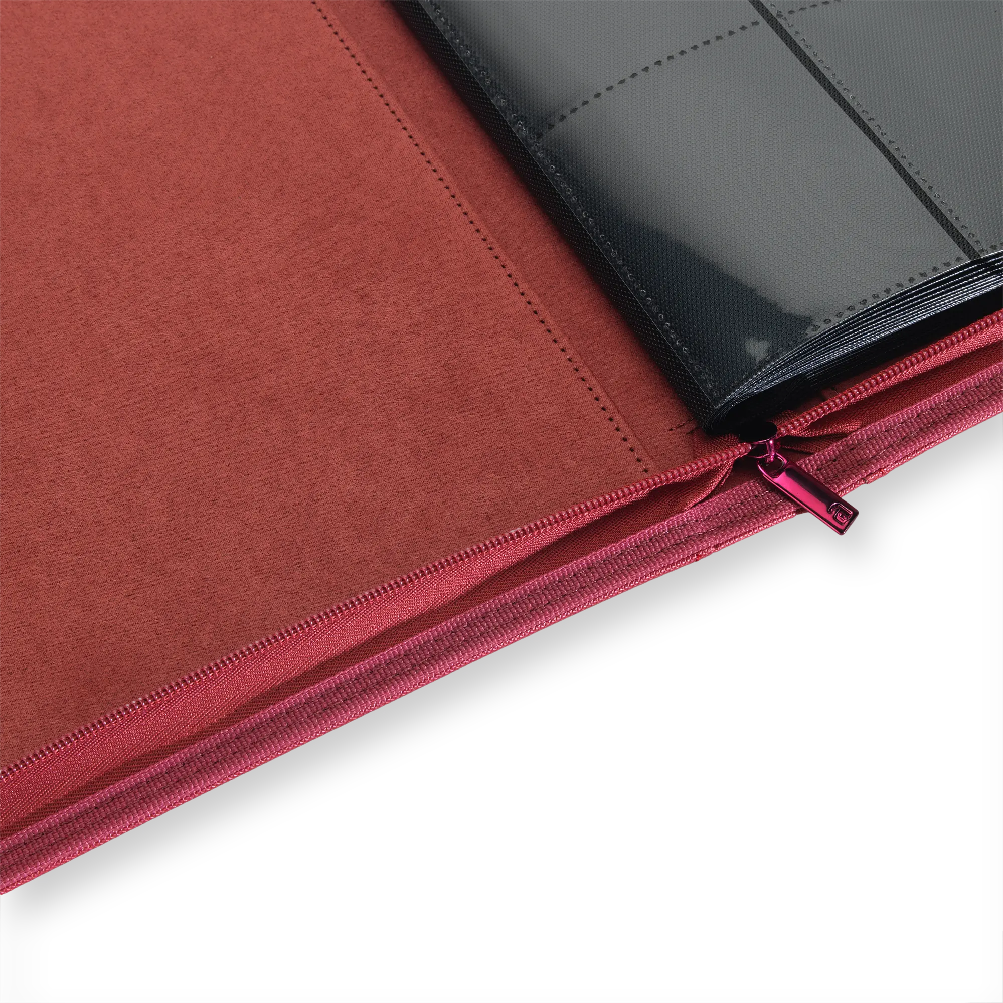 Vault X - 9-Pocket Exo-Tec® Zip Binder - Metallic Red