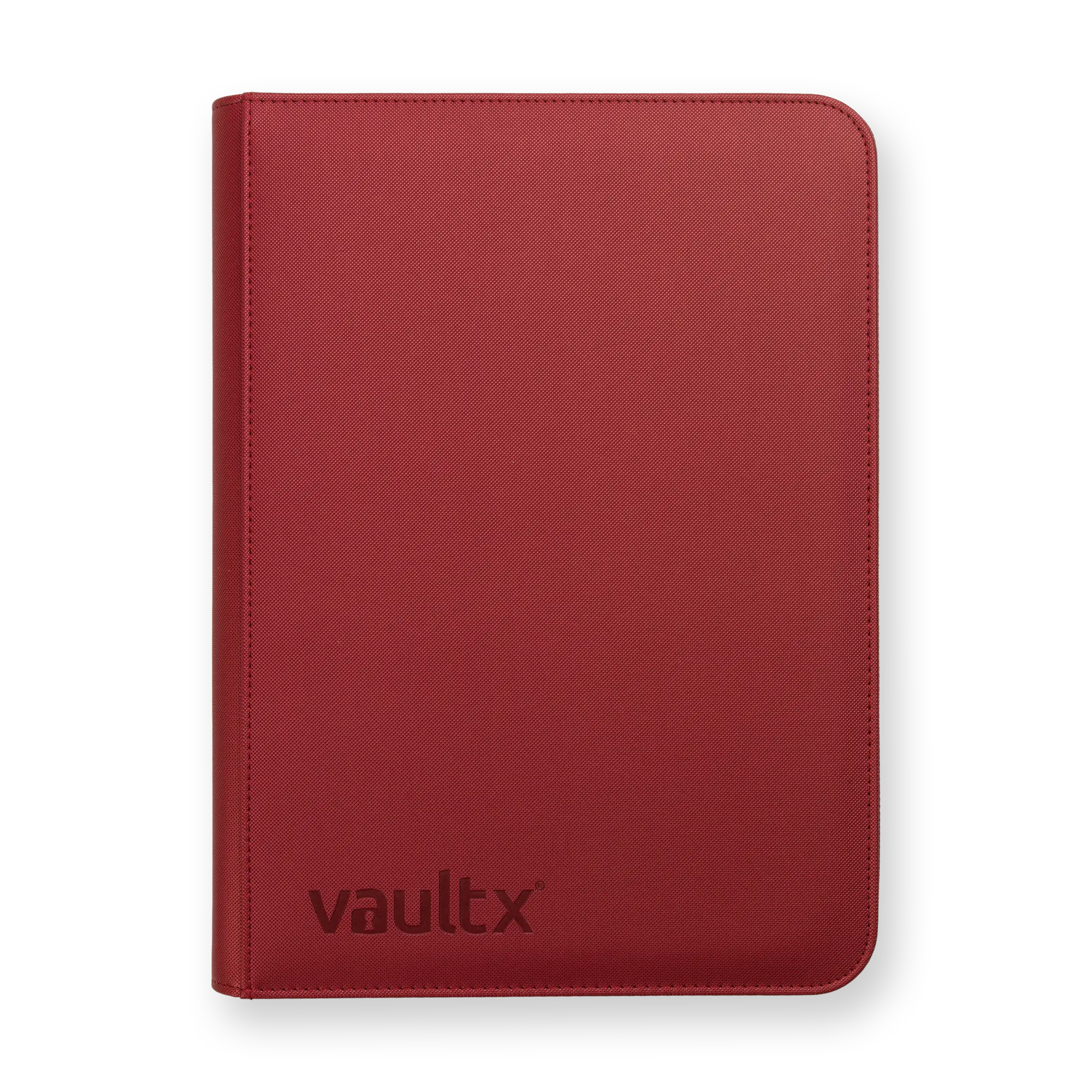 Vault X - 9-Pocket Exo-Tec® Zip Binder - Metallic Red