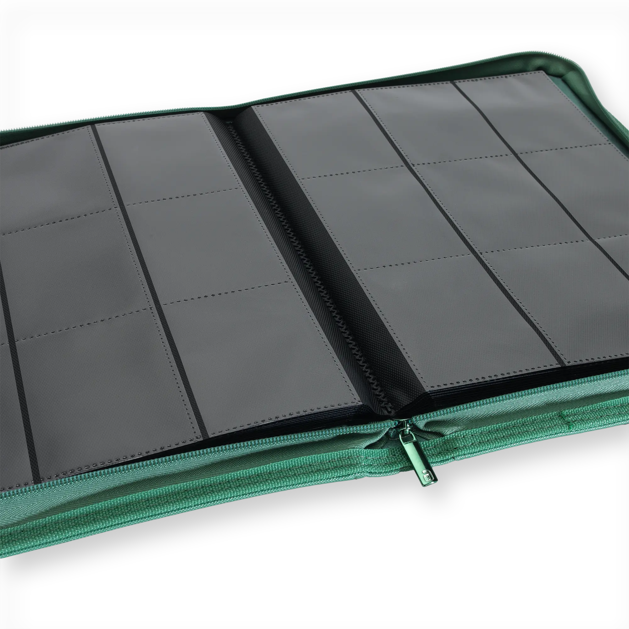 Vault X - 9-Pocket Exo-Tec® Zip Binder - Metallic Green