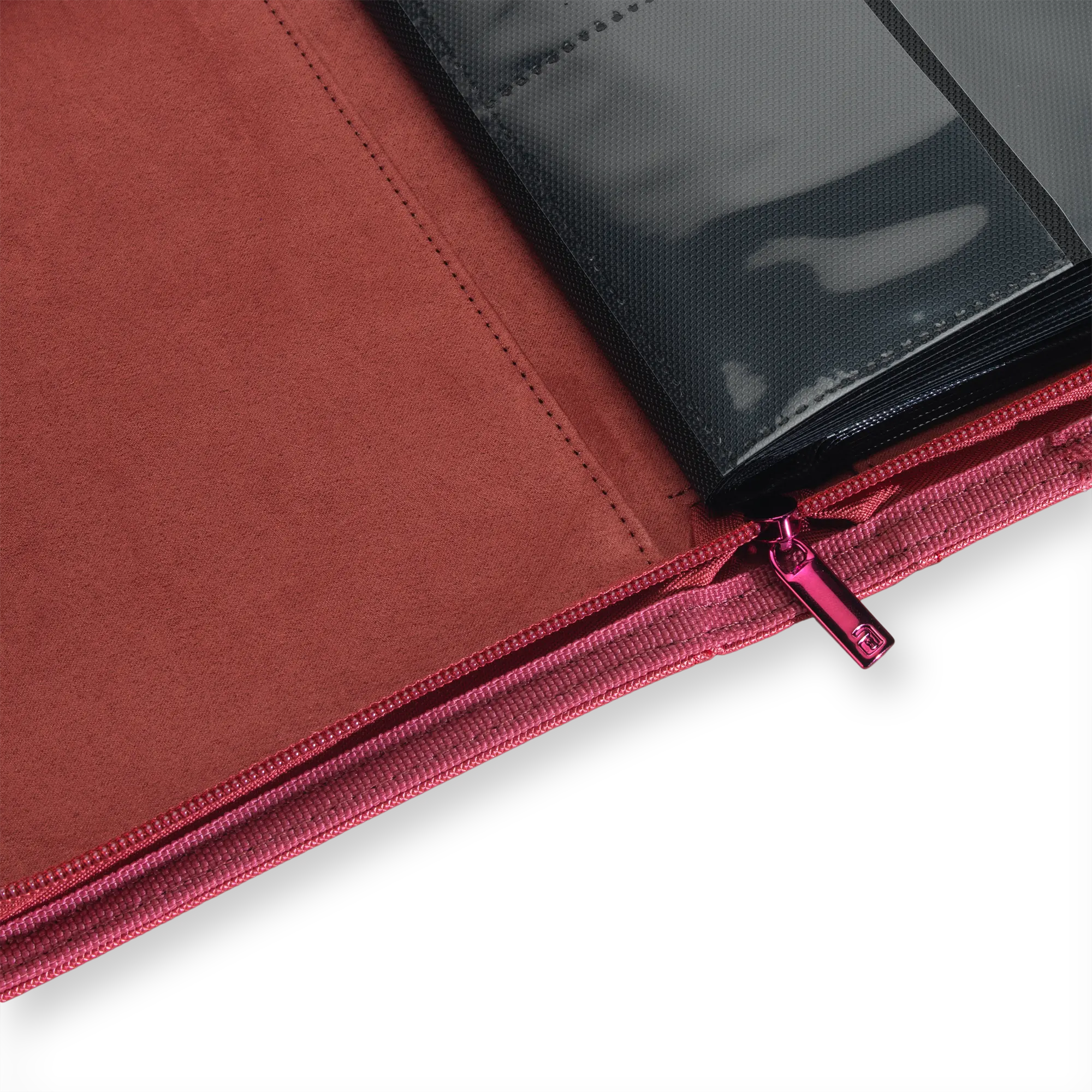 Vault X - 4-Pocket Exo-Tec® Zip Binder - Metallic Red
