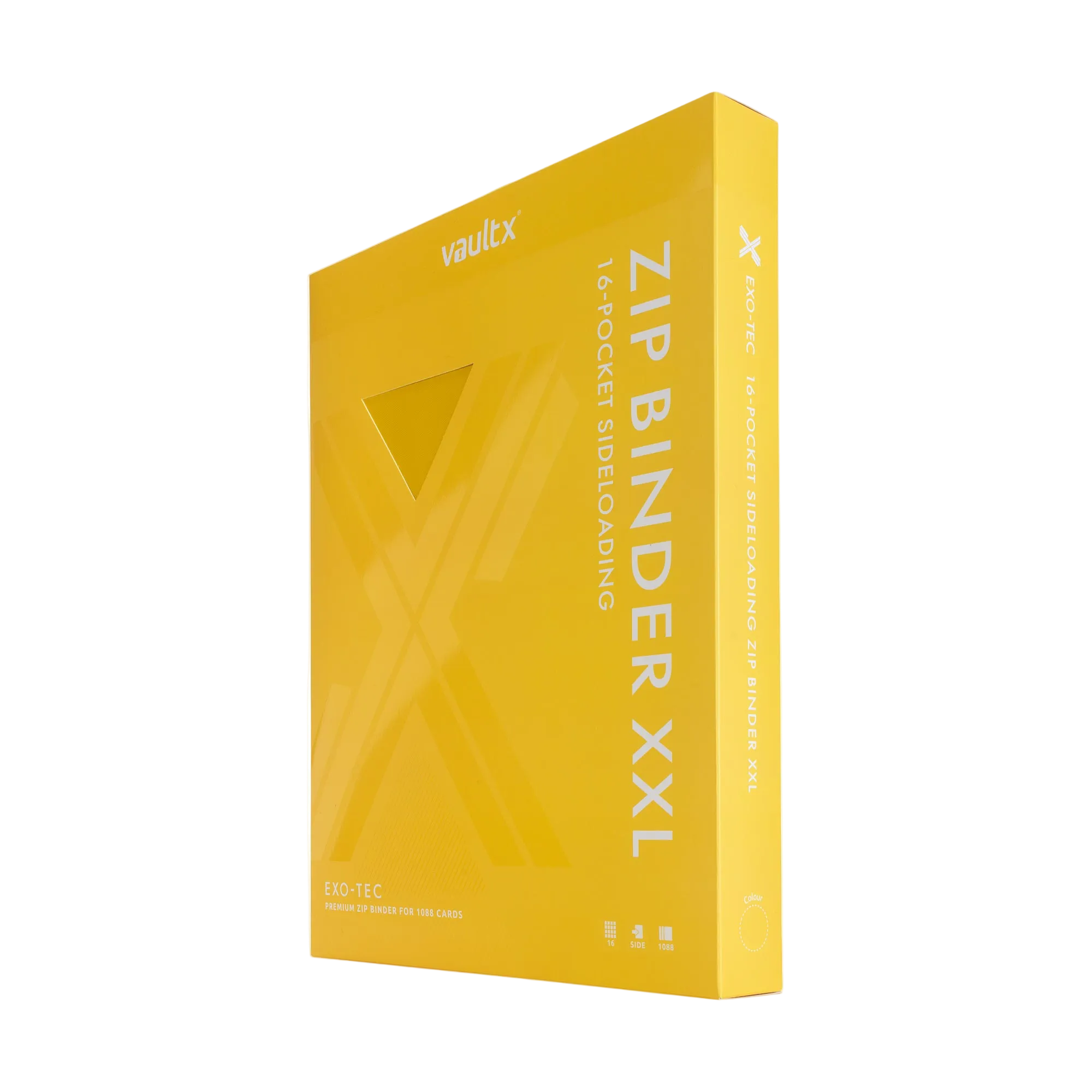 Vault X - 16-Pocket Exo-Tec® XXL Zip Binder - Yellow
