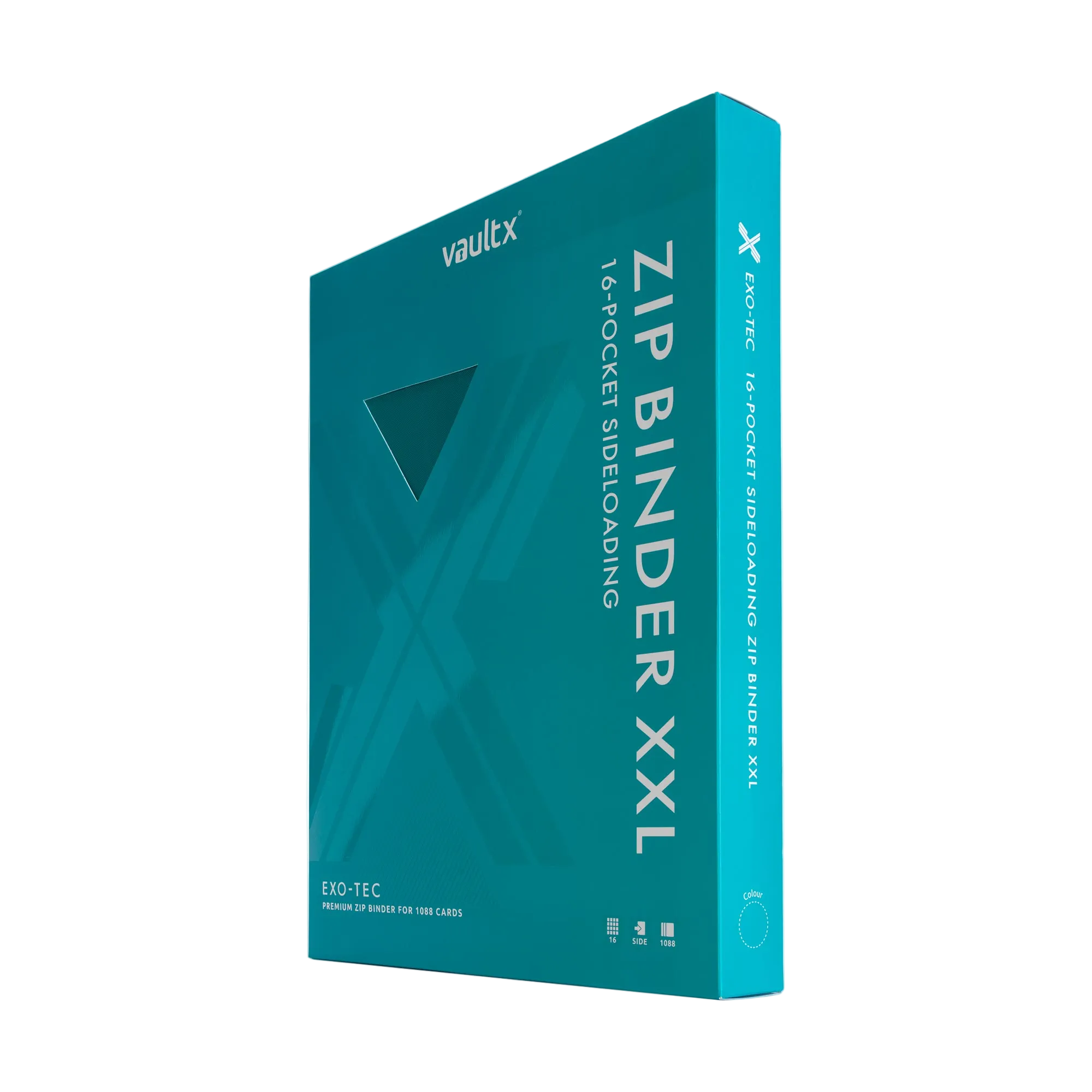 Vault X - 16-Pocket Exo-Tec® XXL Zip Binder - Teal