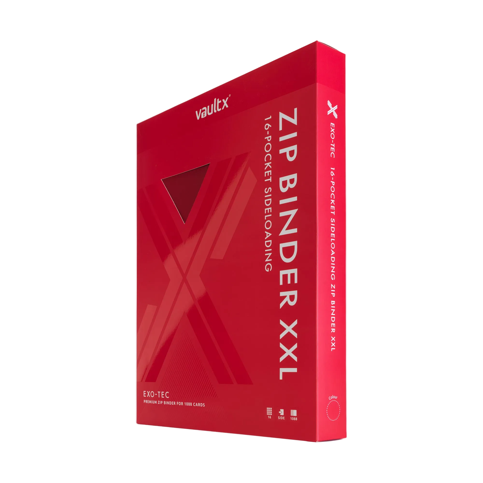 Vault X - 16-Pocket Exo-Tec® XXL Zip Binder - Red