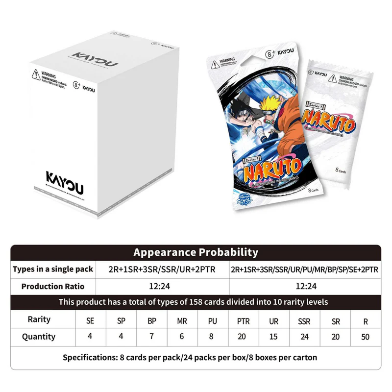 Kayou - Naruto - Smriti Collectible Cards Series 01 (Heaven Scroll) - Sleeved Booster Box (24x Packs)