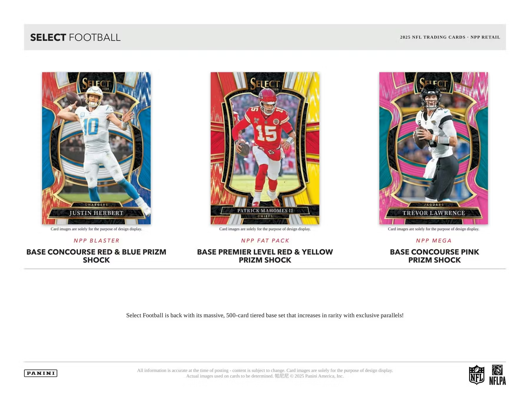 Panini - 2025 Select American Football (NFL) - Blaster Box