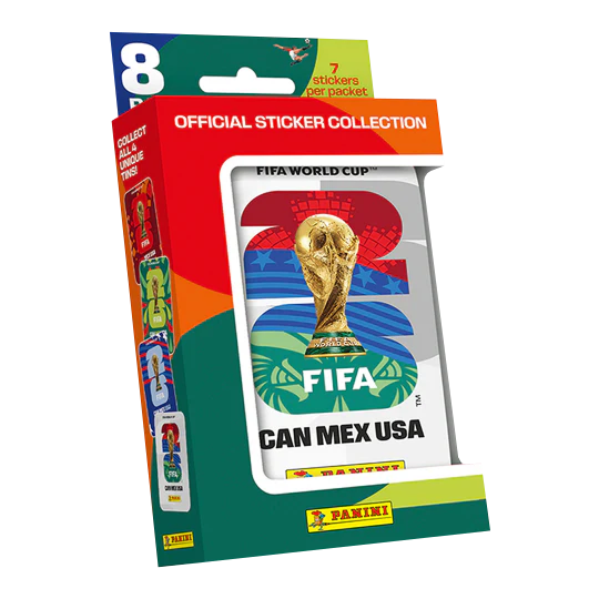 Panini - FIFA World Cup 2026 - Football (Soccer) Official Sticker Collection - Pocket Tin
