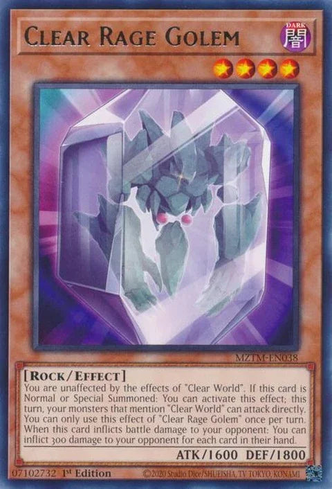 Clear Rage Golem (MZTM-EN038)