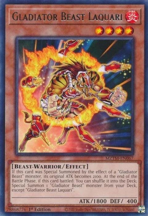 Gladiator Beast Laquari (MZTM-EN067)