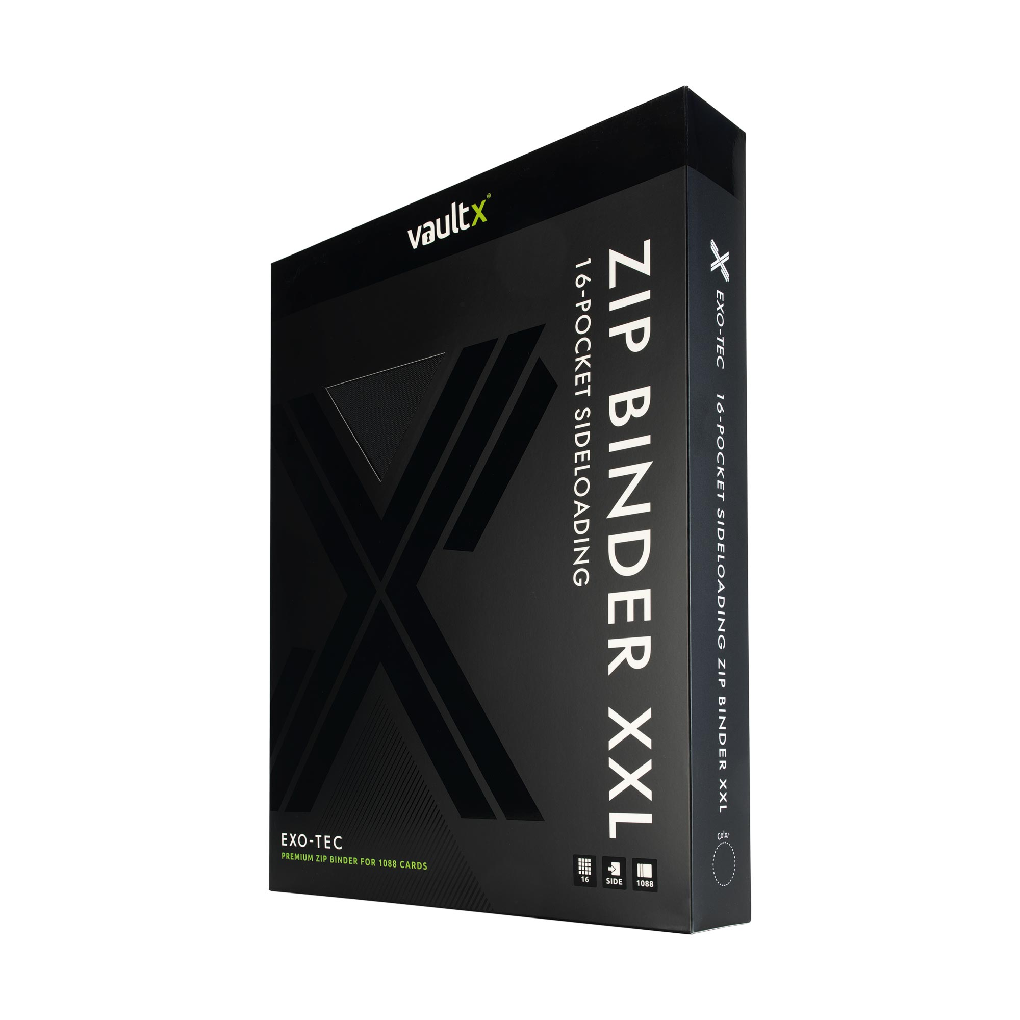 Vault X - 16-Pocket Exo-Tec® XXL Zip Binder - Black