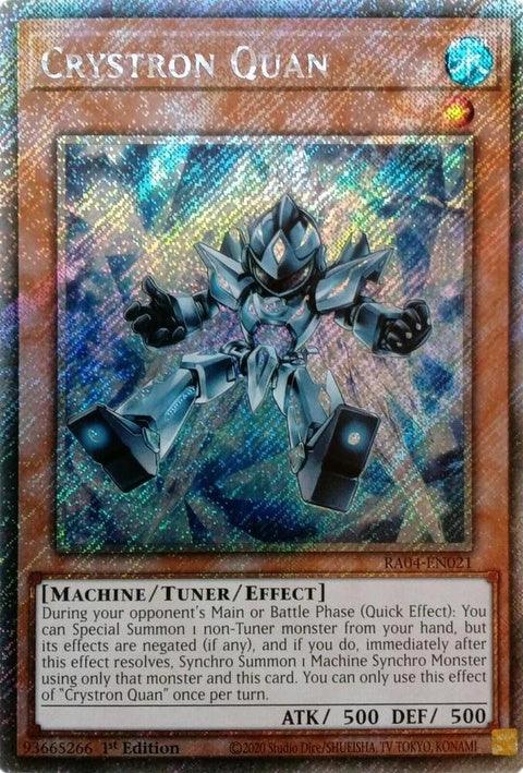 Crystron Quan (Platinum Secret Rare) (RA04-EN021)