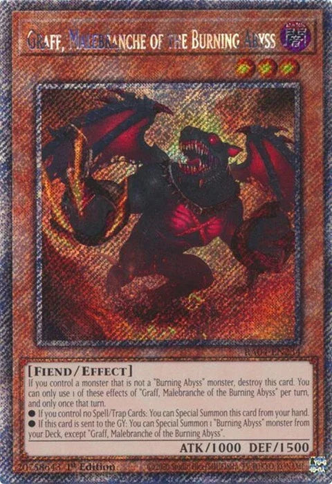 Graff, Malebranche of the Burning Abyss (Platinum Secret Rare) (RA04-EN234)