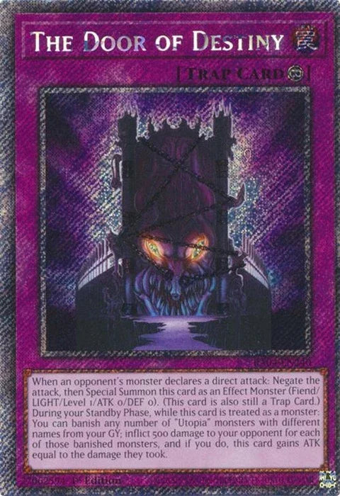 The Door of Destiny (Platinum Secret Rare) (RA04-EN240)