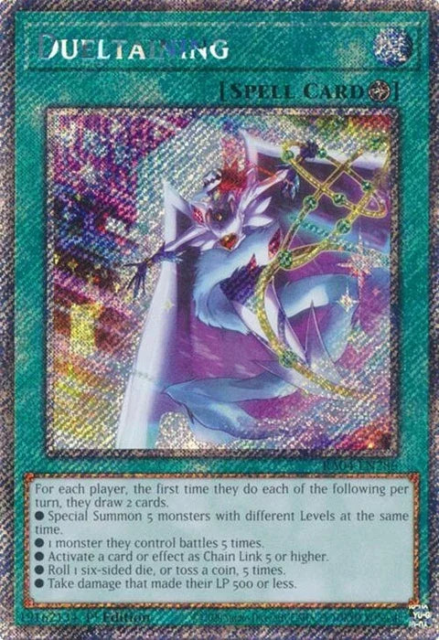 Dueltaining (Platinum Secret Rare) (RA04-EN286)