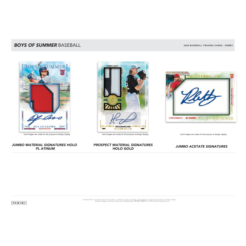 2025 Panini Boys of Summer Baseball Hobby Box