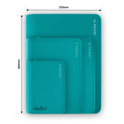 Vault X - 16-Pocket Exo-Tec® XXL Zip Binder - Teal