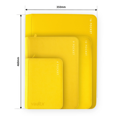 Vault X - 16-Pocket Exo-Tec® XXL Zip Binder - Yellow