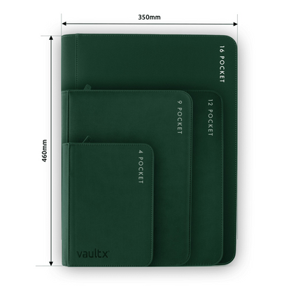 Vault X - 16-Pocket Exo-Tec® XXL Zip Binder - Green