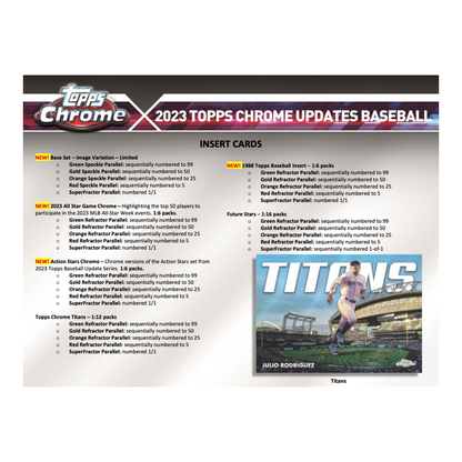 2023 Topps Chrome Update Series Baseball Hobby Box