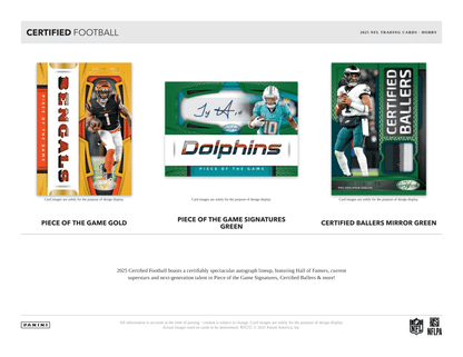 Panini - 2025 Certified American Football (NFL) - Hobby Box