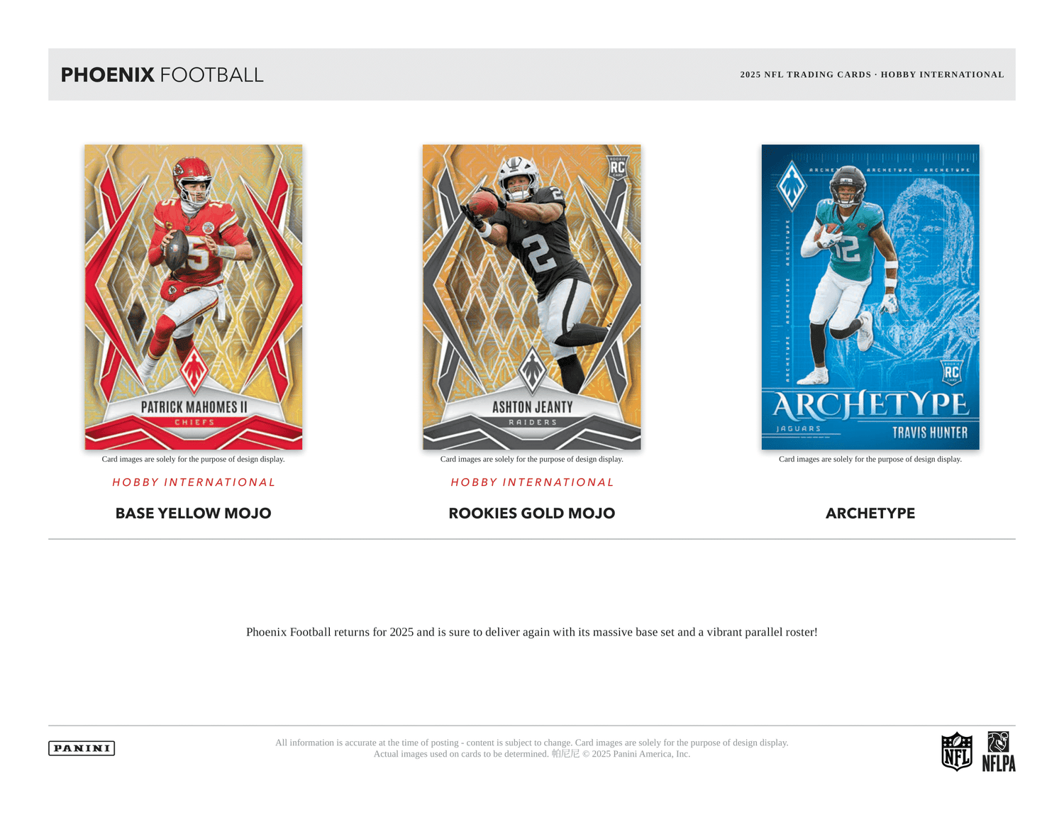 Panini - 2025 Phoenix American Football (NFL) - International Mega Box