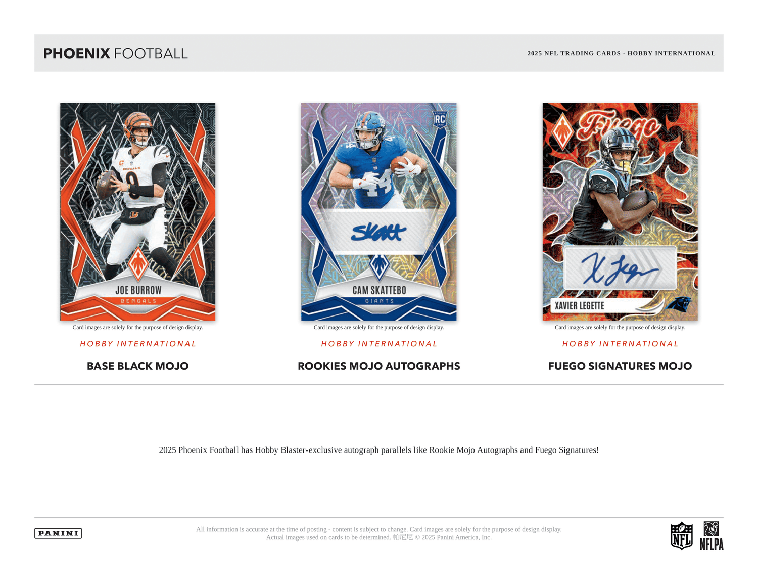 Panini - 2025 Phoenix American Football (NFL) - International Mega Box