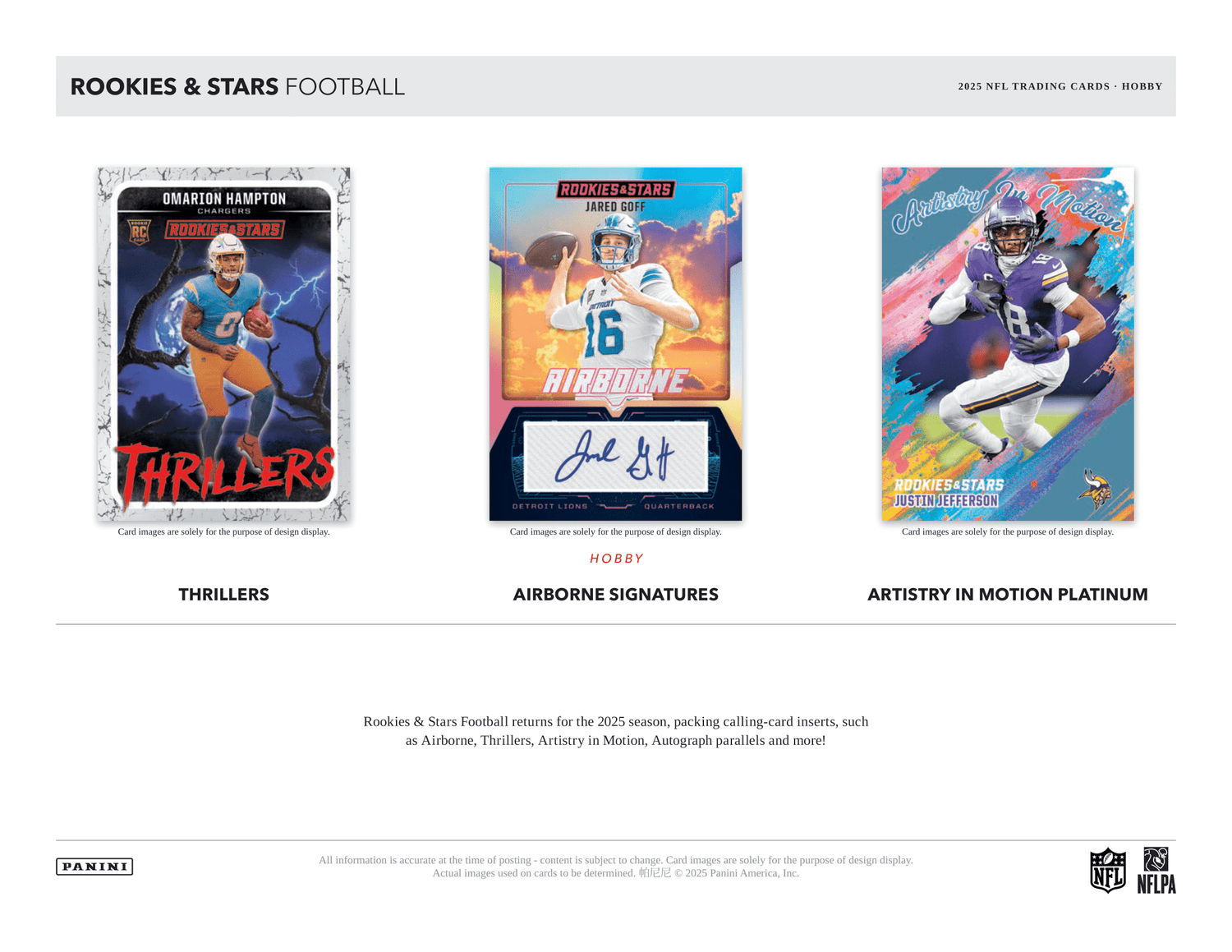 Panini - 2025 Rookies &amp; Stars American Football (NFL) - Hobby Box