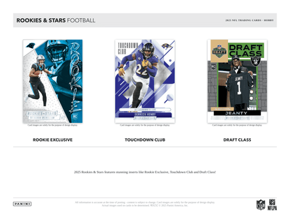 Panini - 2025 Rookies &amp; Stars American Football (NFL) - Hobby Box