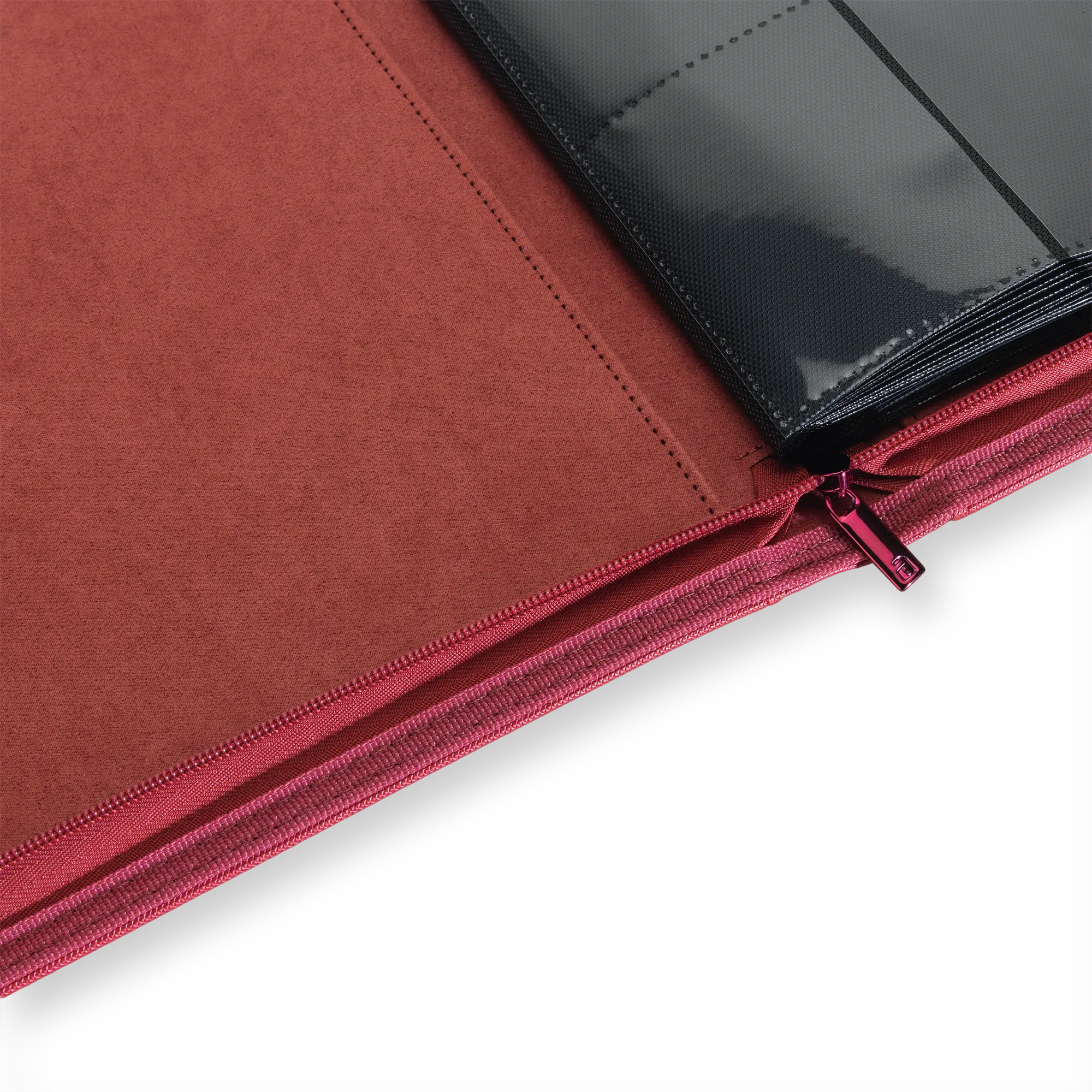 Vault X - 12-Pocket Exo-Tec® Zip Binder - Metallic Red