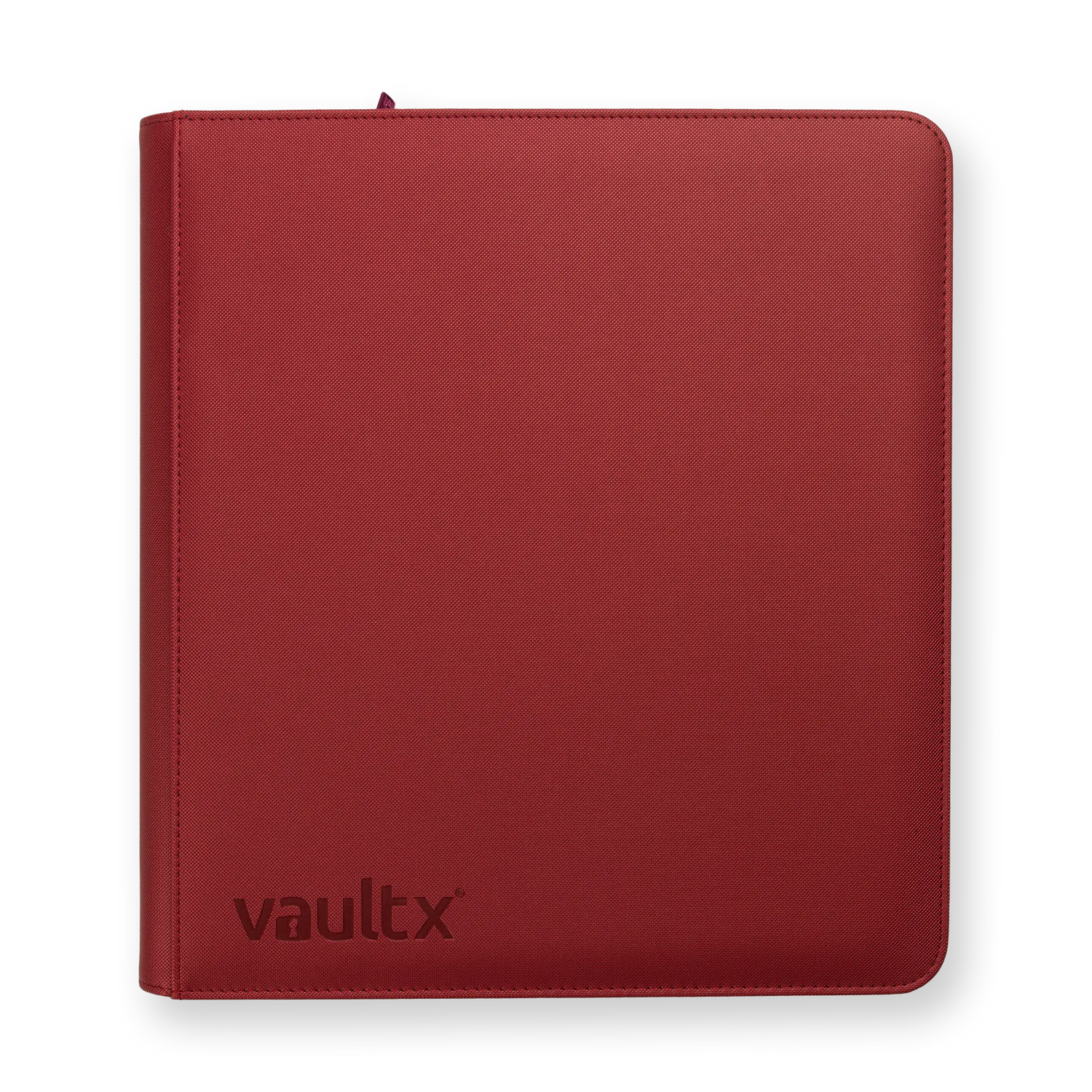 Vault X - 12-Pocket Exo-Tec® Zip Binder - Metallic Red
