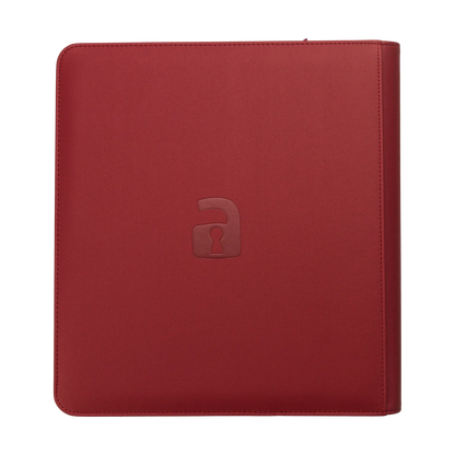 Vault X - 12-Pocket Exo-Tec® Zip Binder - Metallic Red