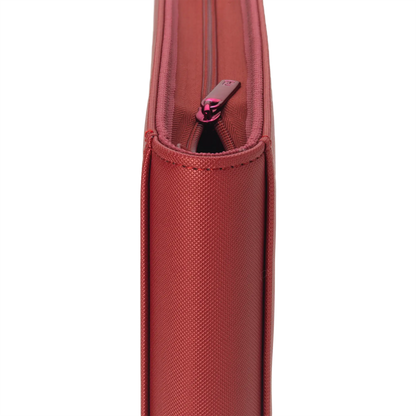 Vault X - 12-Pocket Exo-Tec® Zip Binder - Metallic Red