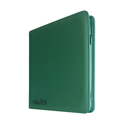 Vault X - 12-Pocket Exo-Tec® Zip Binder - Metallic Green