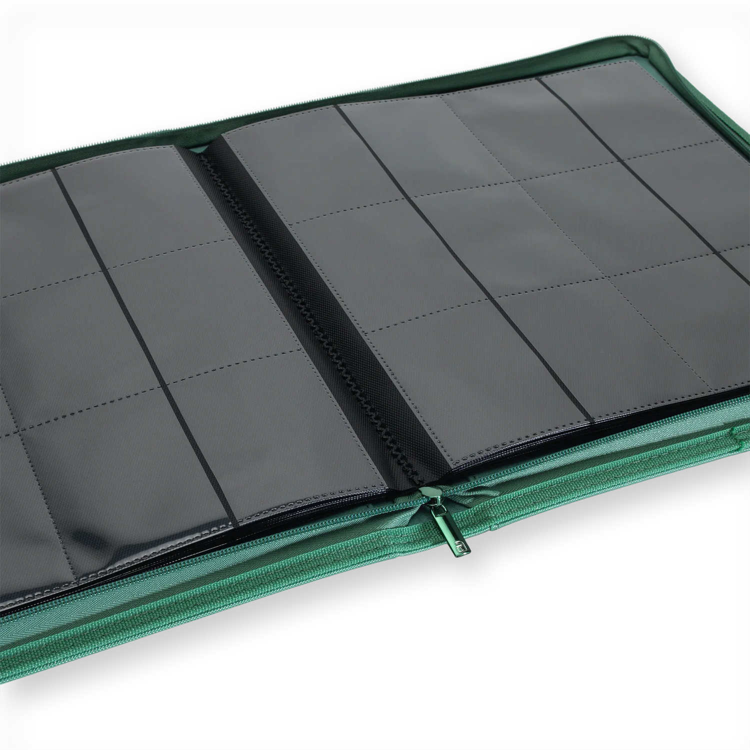 Vault X - 12-Pocket Exo-Tec® Zip Binder - Metallic Green