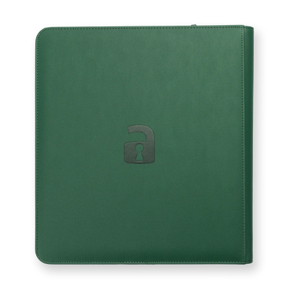 Vault X - 12-Pocket Exo-Tec® Zip Binder - Metallic Green