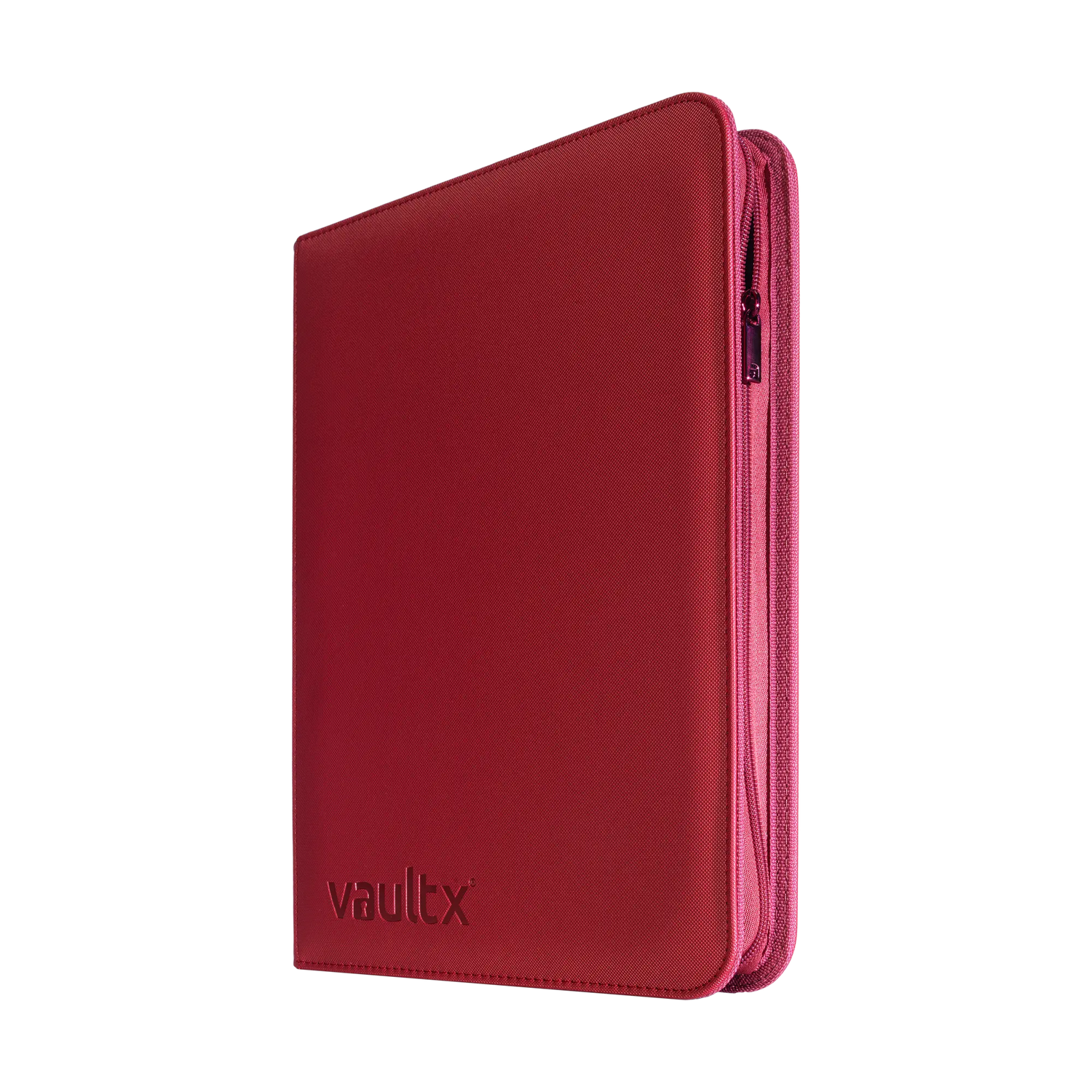 Vault X - 9-Pocket Exo-Tec® Zip Binder - Metallic Red