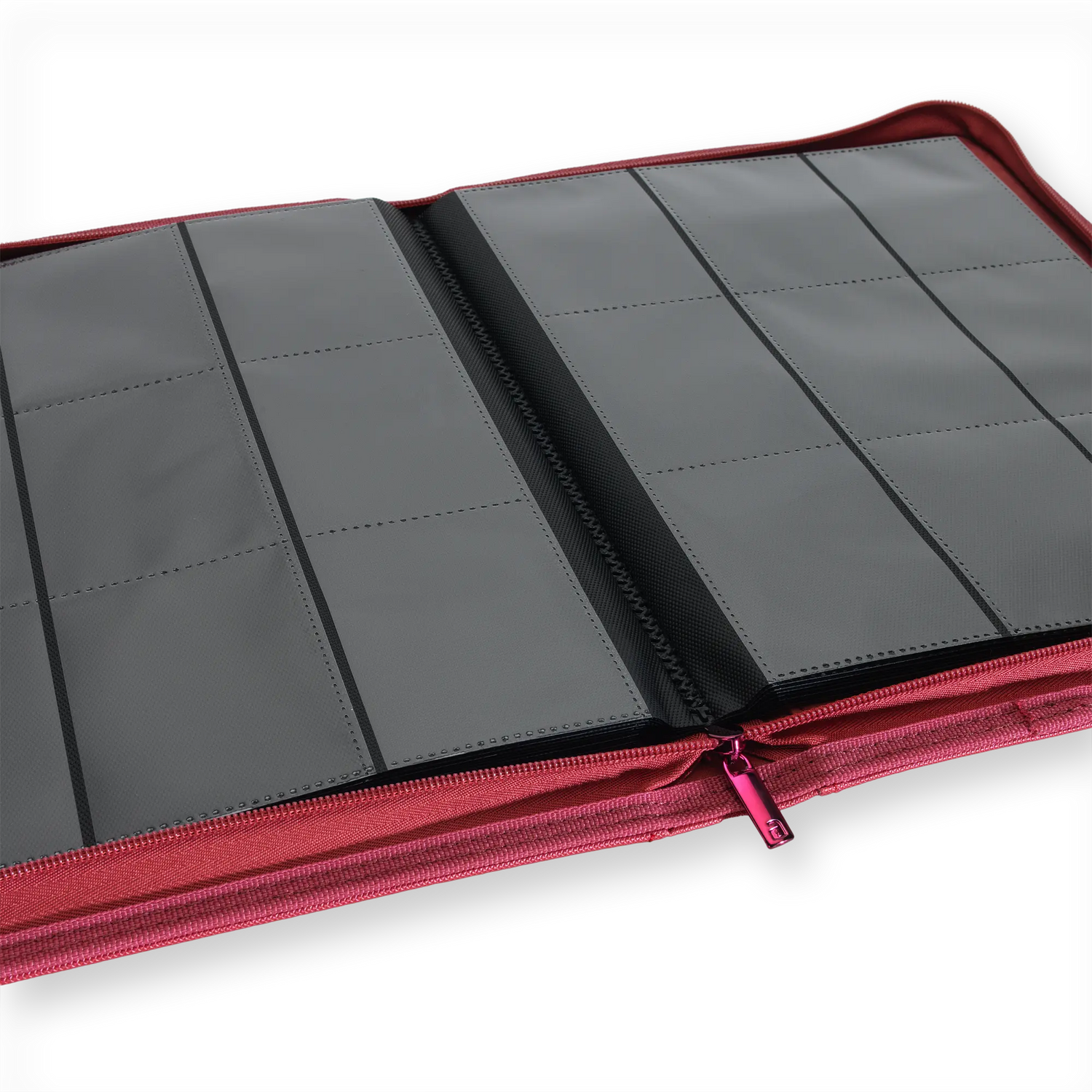 Vault X - 9-Pocket Exo-Tec® Zip Binder - Metallic Red