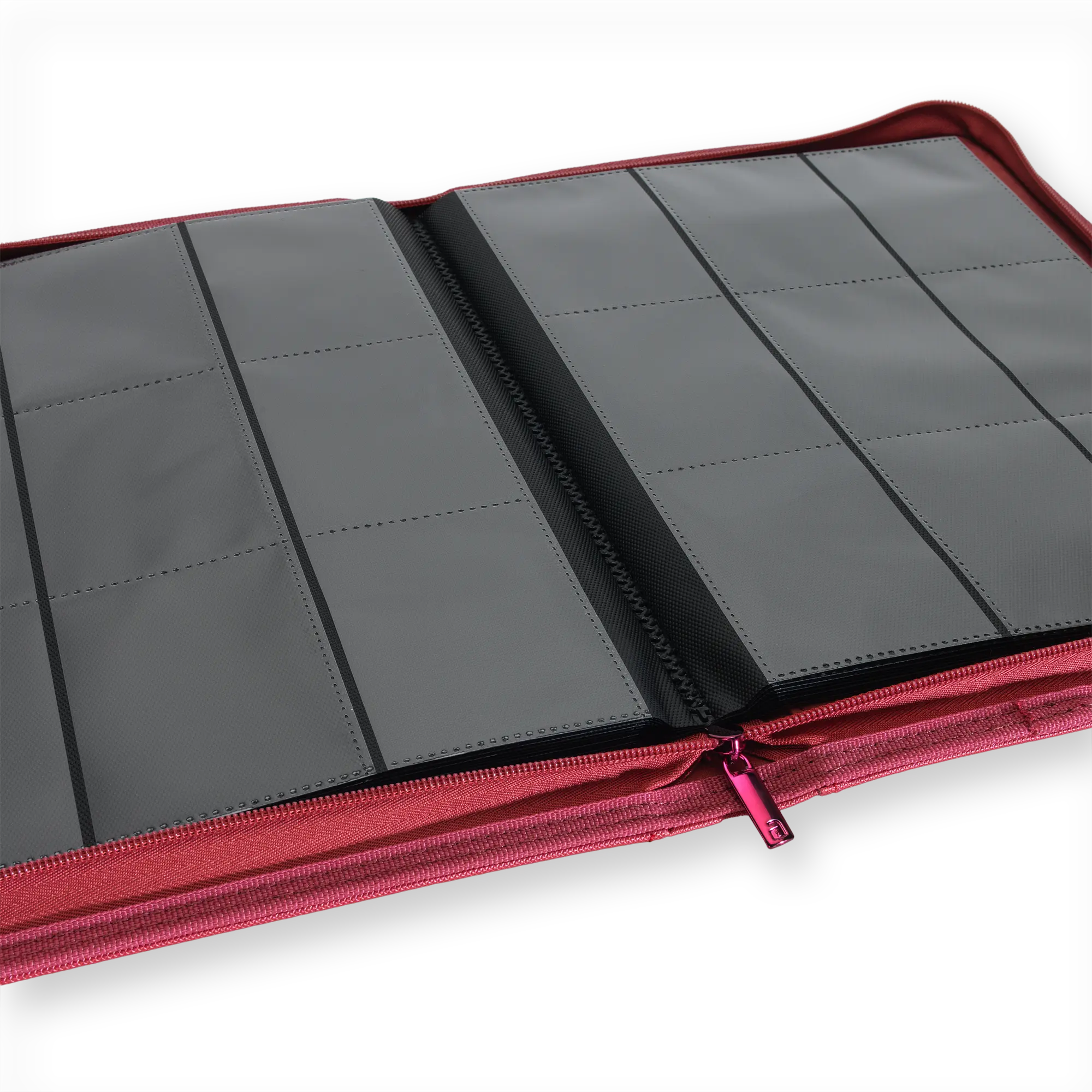 Vault X - 9-Pocket Exo-Tec® Zip Binder - Metallic Red