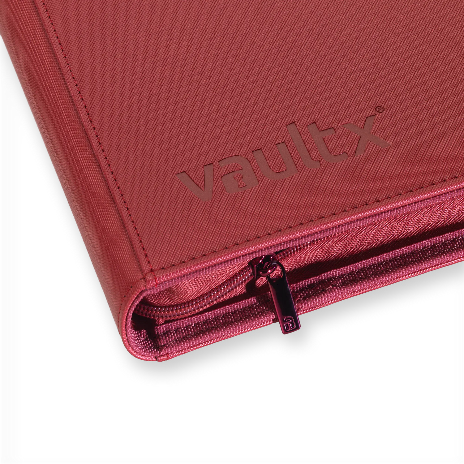 Vault X - 9-Pocket Exo-Tec® Zip Binder - Metallic Red