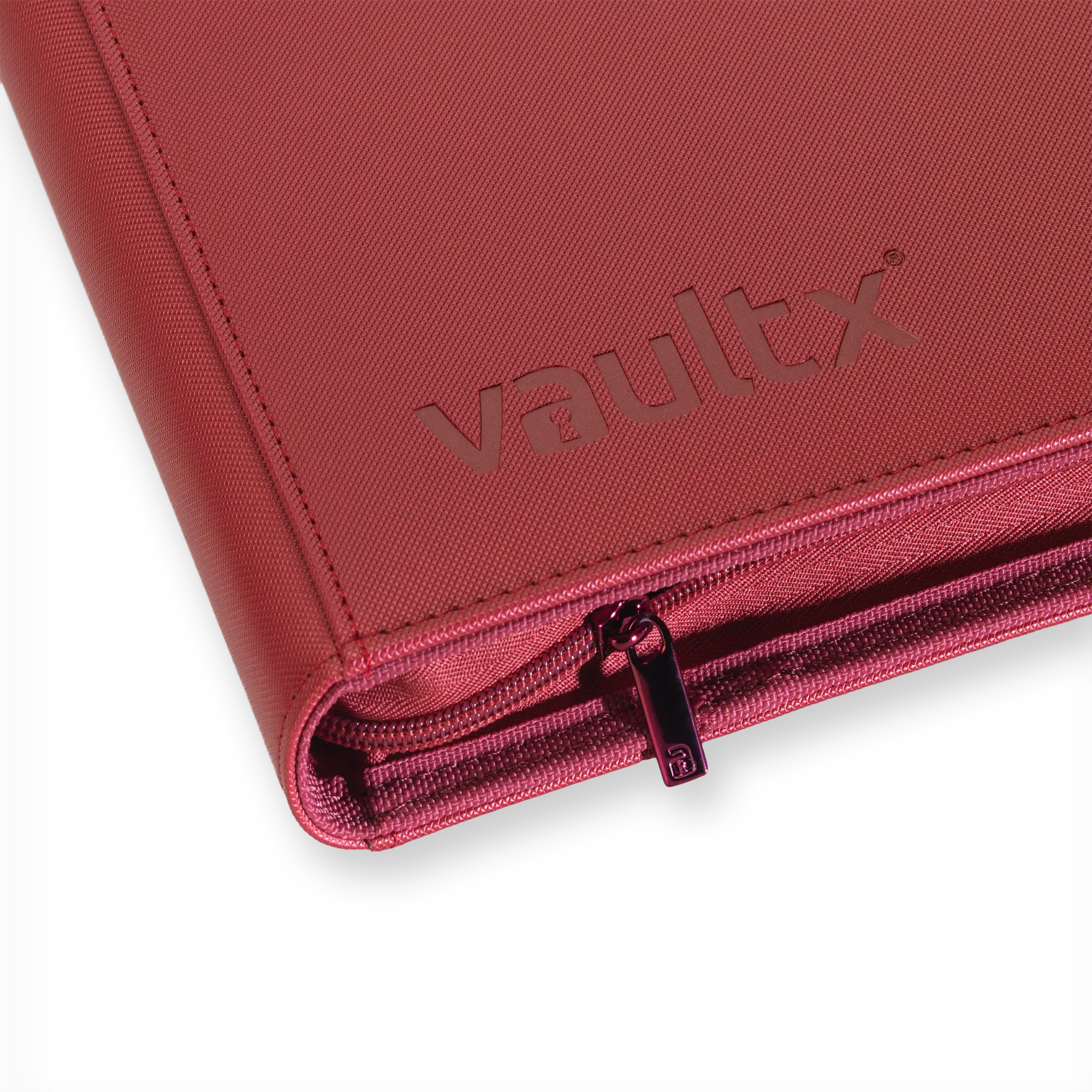 Vault X - 9-Pocket Exo-Tec® Zip Binder - Metallic Red