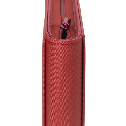 Vault X - 9-Pocket Exo-Tec® Zip Binder - Metallic Red
