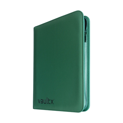 Vault X - 9-Pocket Exo-Tec® Zip Binder - Metallic Green