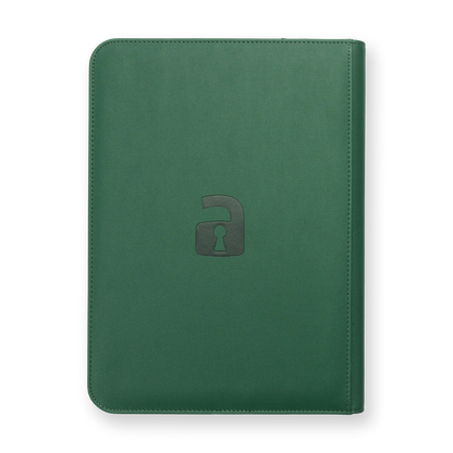 Vault X - 9-Pocket Exo-Tec® Zip Binder - Metallic Green