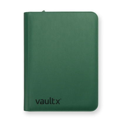Vault X - 9-Pocket Exo-Tec® Zip Binder - Metallic Green