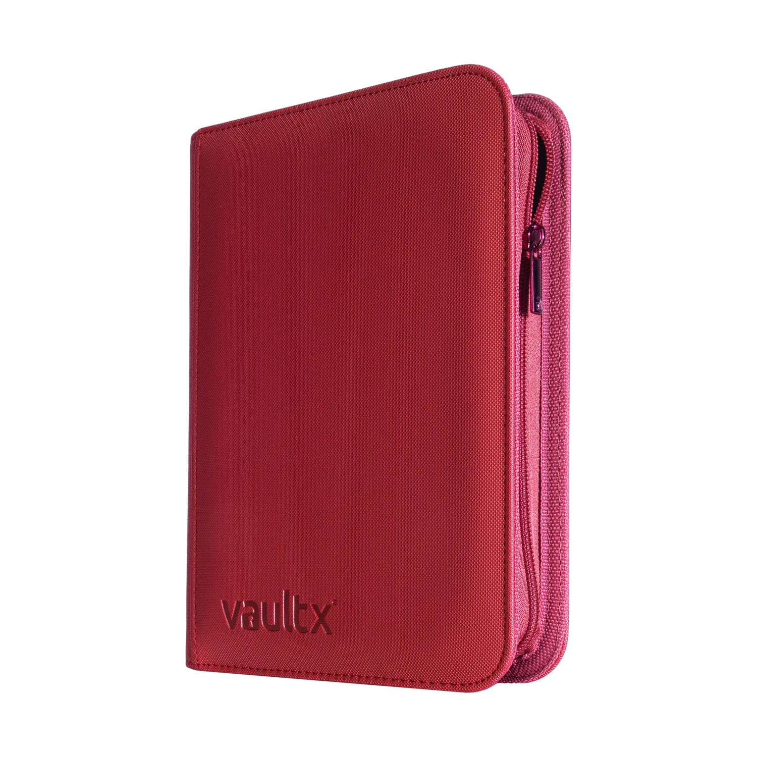 Vault X - 4-Pocket Exo-Tec® Zip Binder - Metallic Red