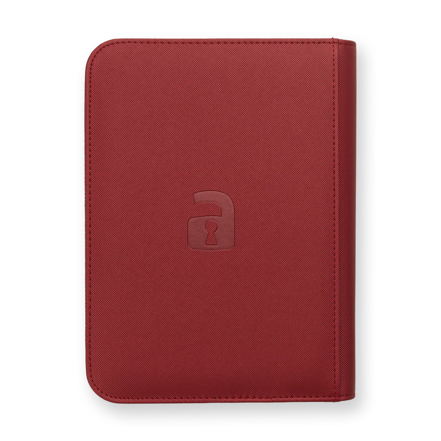 Vault X - 4-Pocket Exo-Tec® Zip Binder - Metallic Red