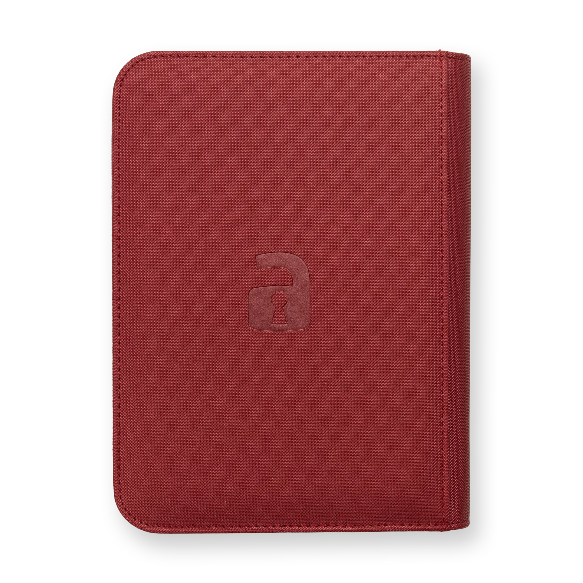 Vault X - 4-Pocket Exo-Tec® Zip Binder - Metallic Red