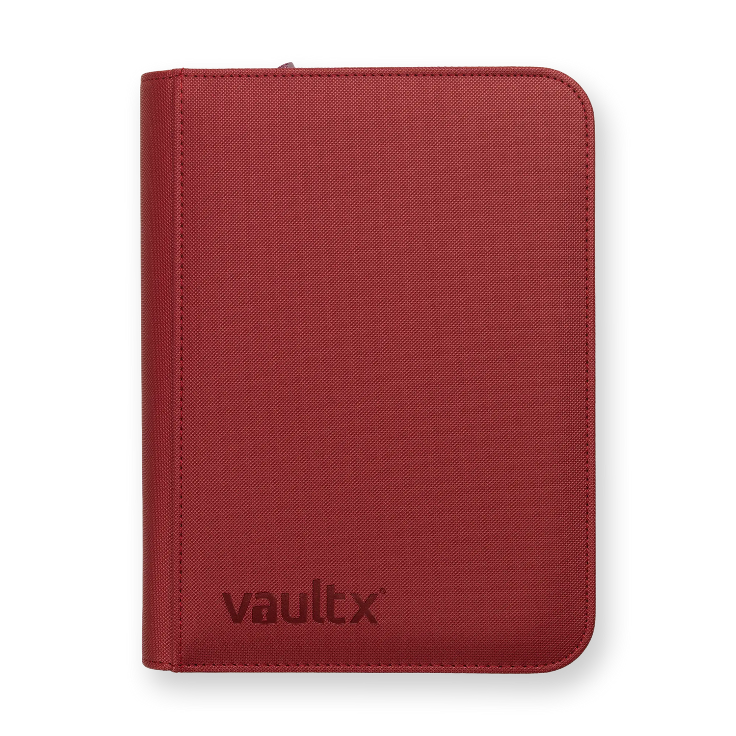 Vault X - 4-Pocket Exo-Tec® Zip Binder - Metallic Red